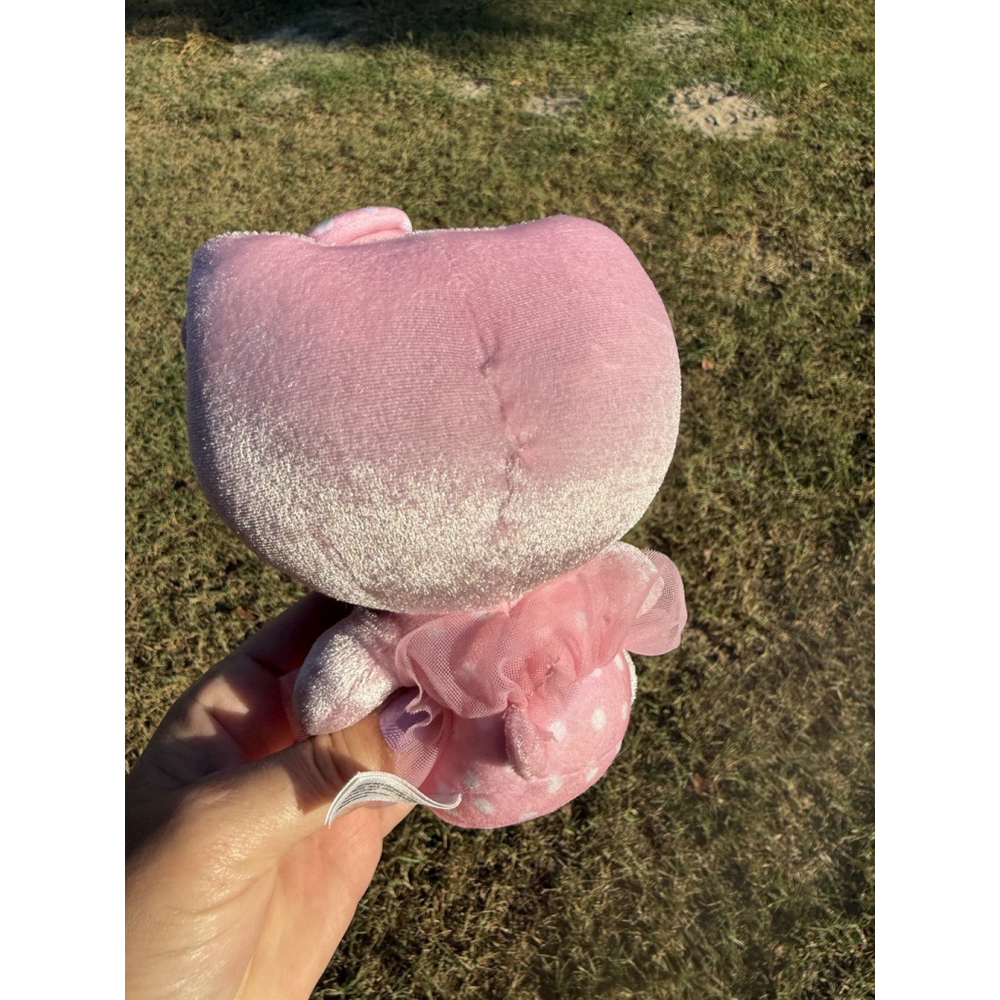Ty Hello Kitty Sanrio Ballerina Plush 6" Stuffed Animal 2014 Polka Dot Pink Tutu - Picture 6 of 7